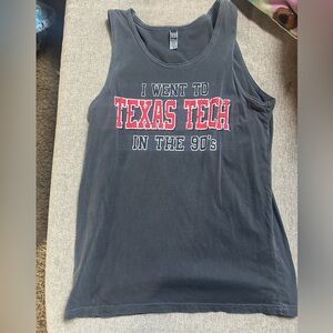 I went to Texas Tech in the 90’s  Graphic Tank Top size medium